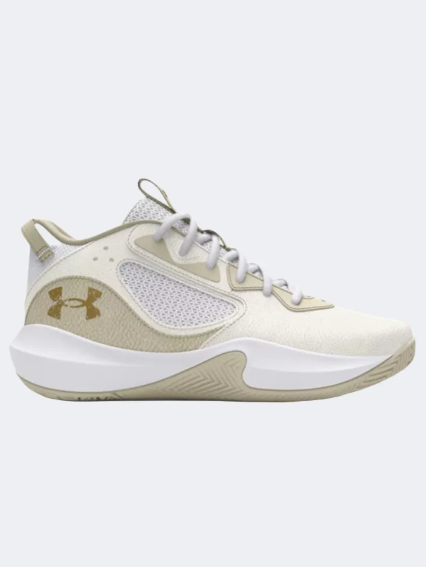 Max Agility Under Armour Lockdown 6 Men Basketball Shoes White/Silt/Gold