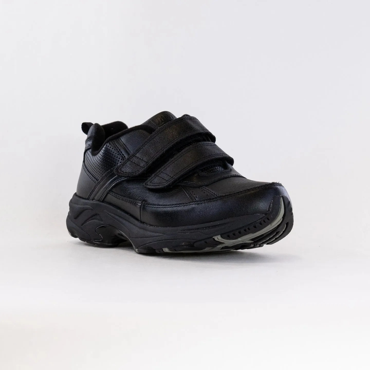 Padded collar Luxury Feel Drew Jimmy (Men's) - Black Leather