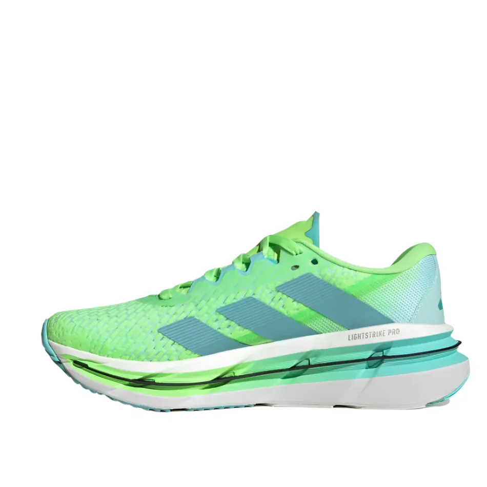 gym goer professional running shoes Adidas Men's Adistar BYD Running Shoes in Lime Burst/Mint Ton/Flash Aqua AW25