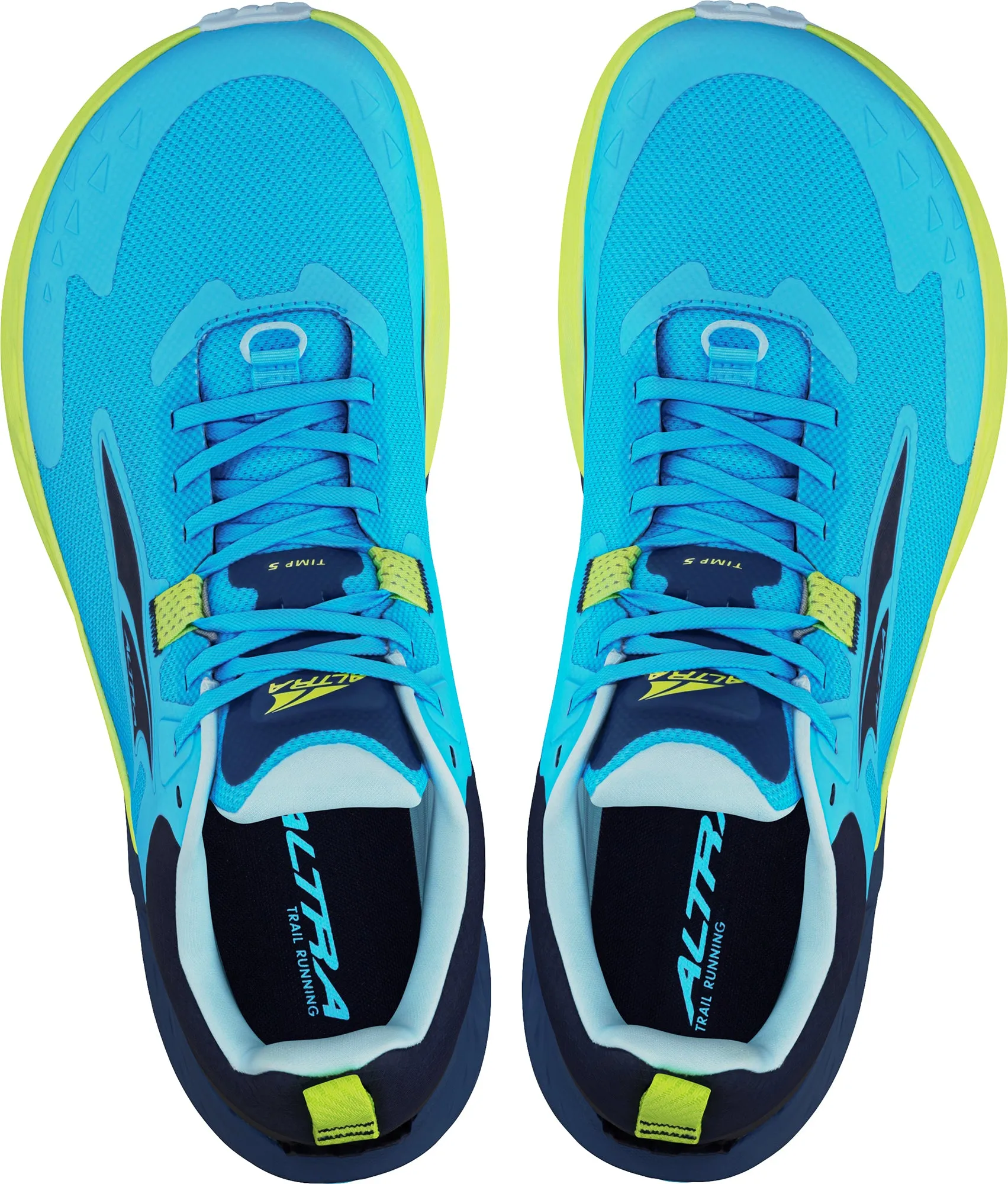 Good Traction Stretch Fabric Weekend Trip Altra Timp 5 Mens Trail Running Shoes - Blue