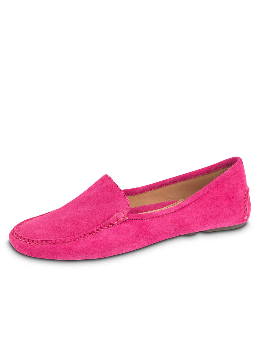 Sweat Resistant Indoor Fitness Shock Resistant Jillian Driving Moccasin in Suede