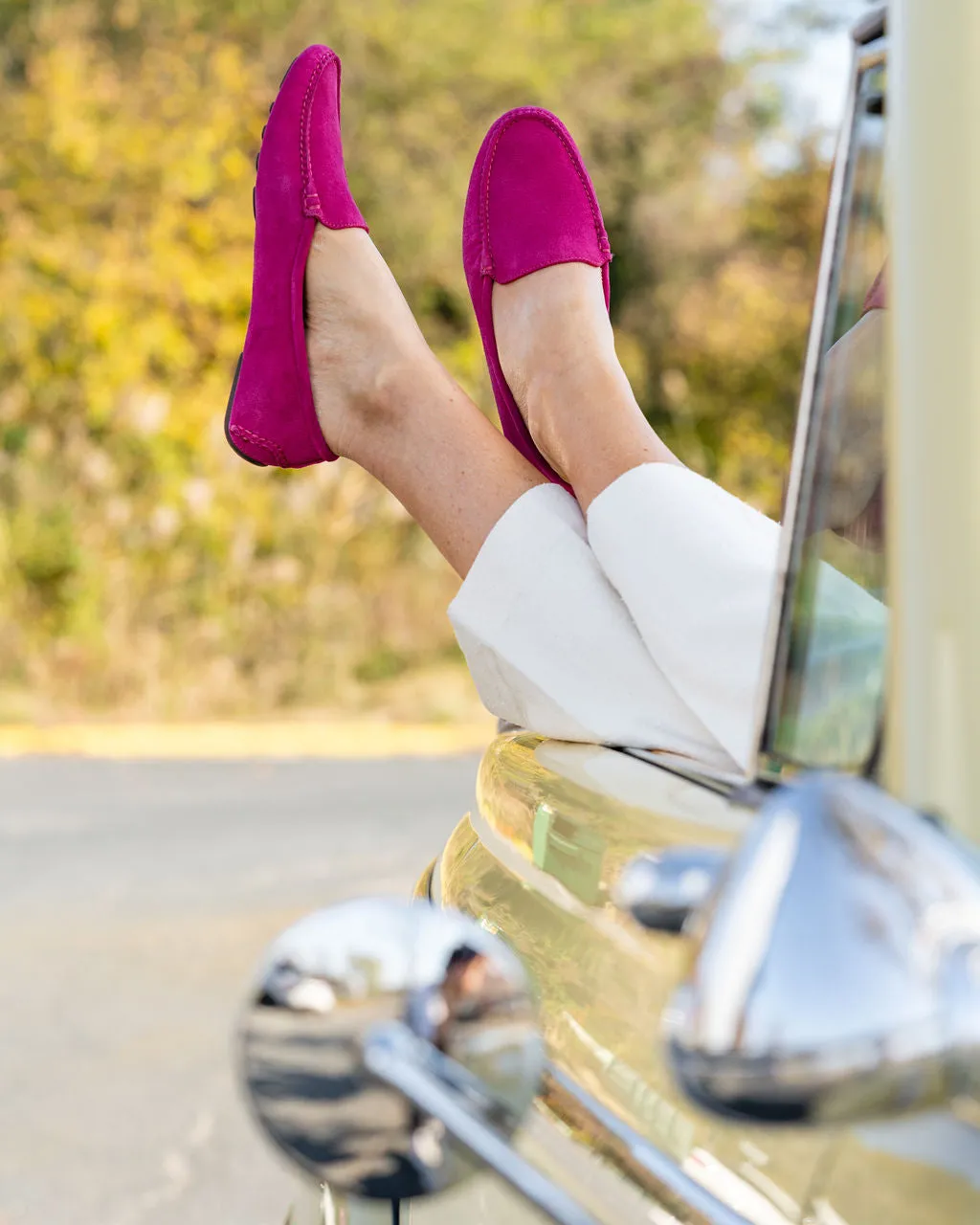 Comfort Upper Jillian Driving Moccasin in Suede