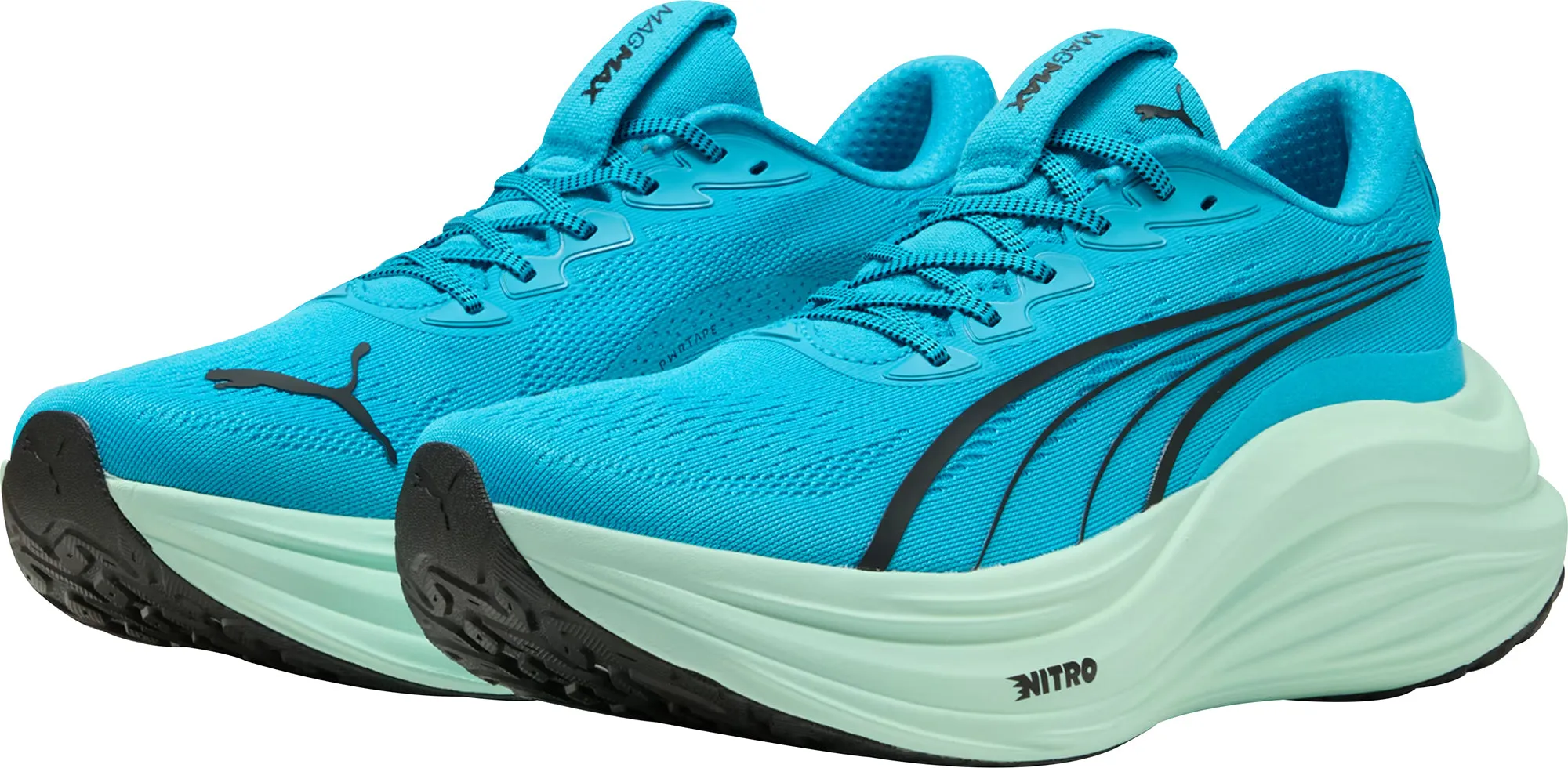 Puma MagMax Nitro Mens Running Shoes - Blue forest walk Snow Ride