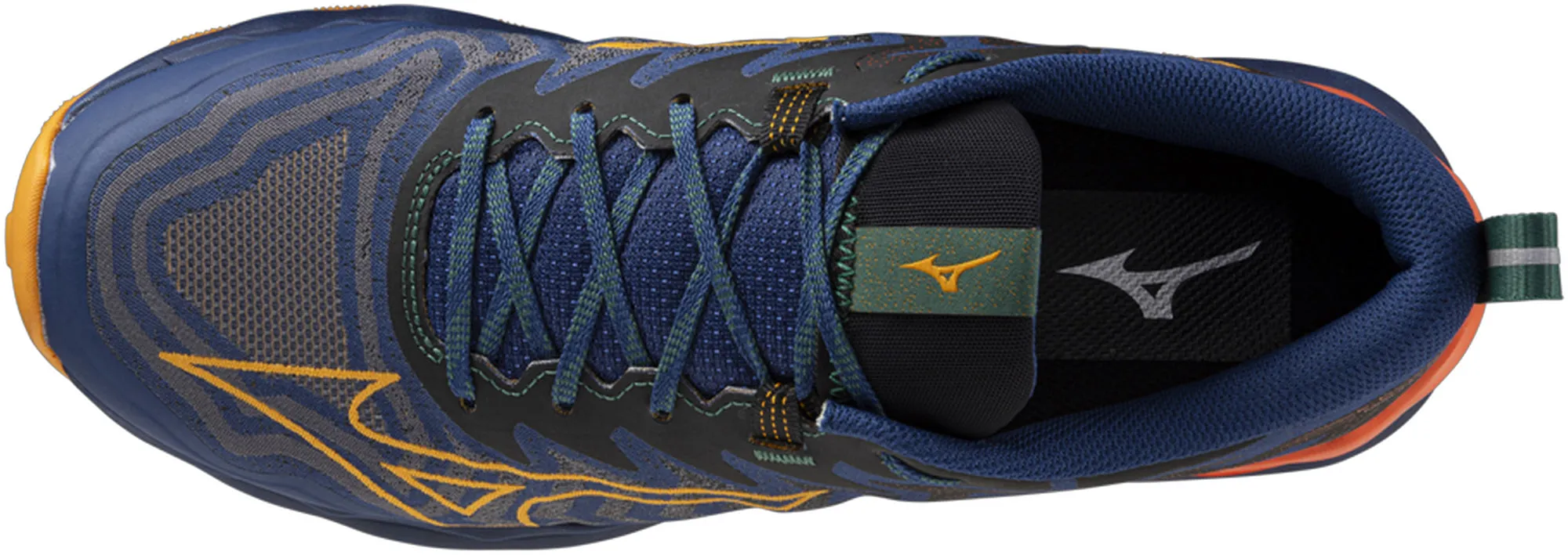 Mizuno Wave Daichi 8 Mens Trail Running Shoes - Blue Stone Gray Winter Warm