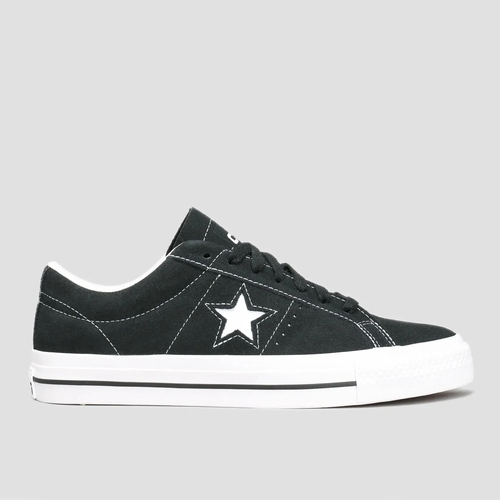Converse CONS One Star Pro Ox Skateboarding Shoes - Black / White Compact