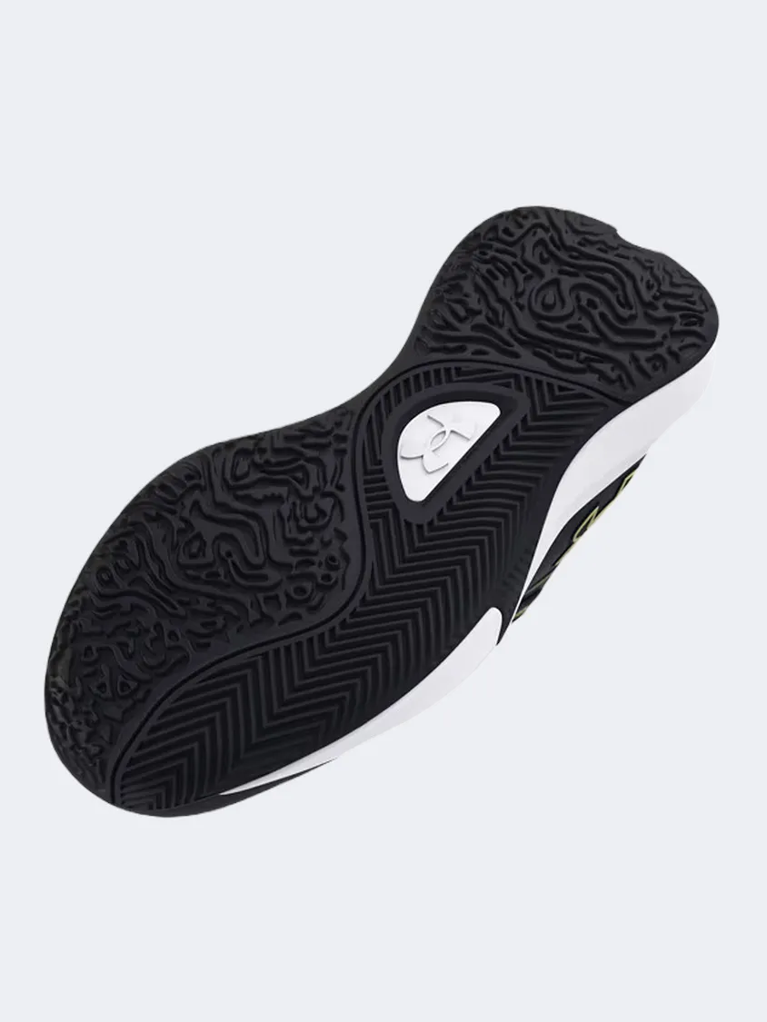 Supportive frame Under Armour Lockdown 7 Gs-Boys Basketball Shoes Black/Metallic Gold