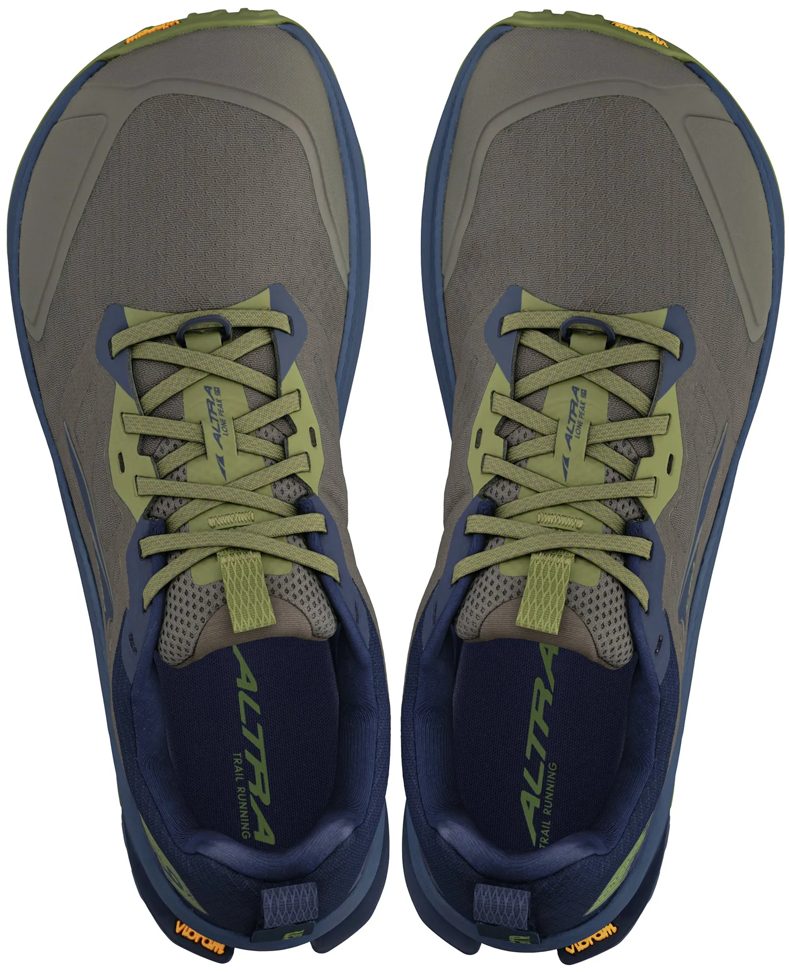 Altra Lone Peak 9  Mens Trail Running Shoes - Green Hot Day Flexibility