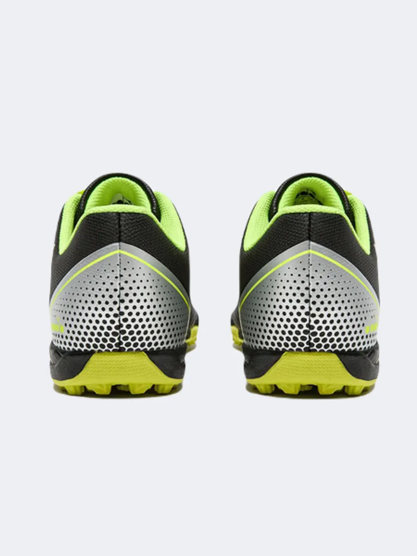 Diadora Pichichi 7 Gs-Boys Football Shoes Black/Yellow/Silver Field Moves