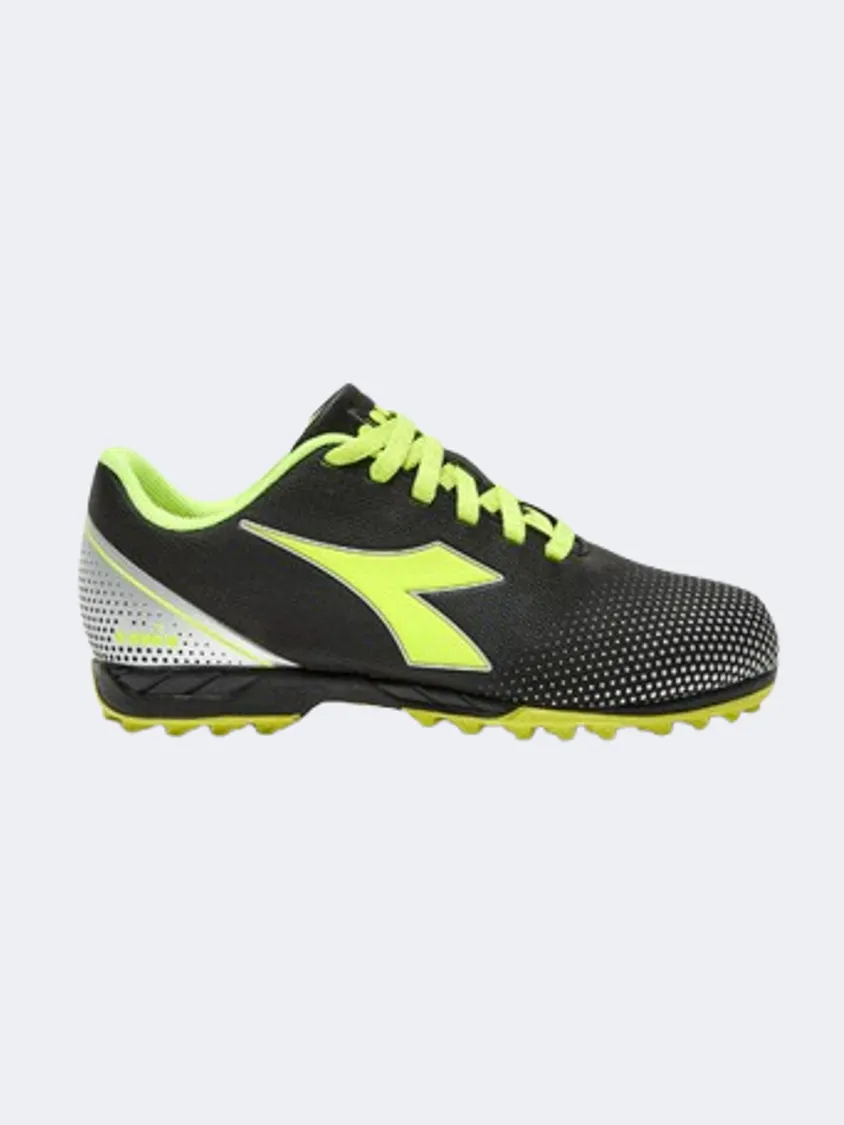 Target Lock Diadora Pichichi 7 Gs-Boys Football Shoes Black/Yellow/Silver