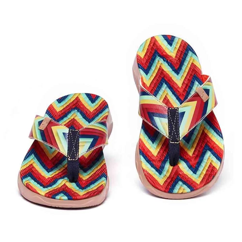 Triangle Women Majorca Flip Flops Casual Home Look