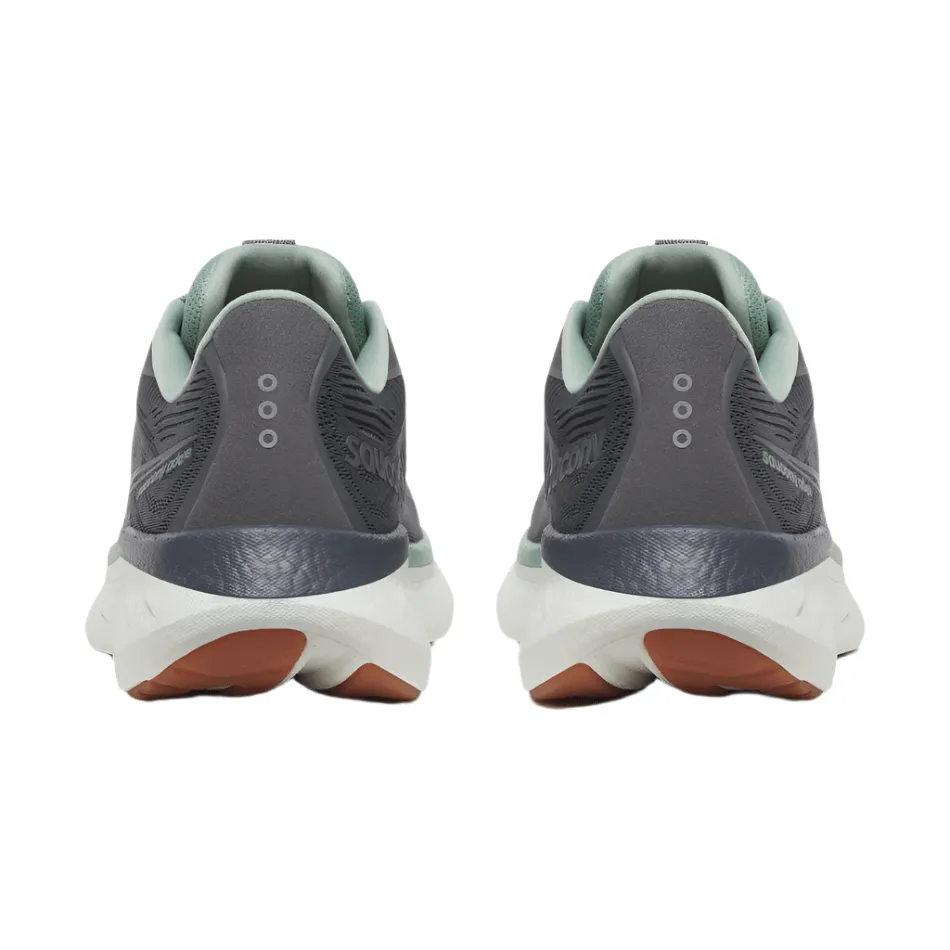 Saucony Men's Ride 18 Running Shoes in Carbon/Iceberg AW25 running gait analysis steel - reinforced shoes