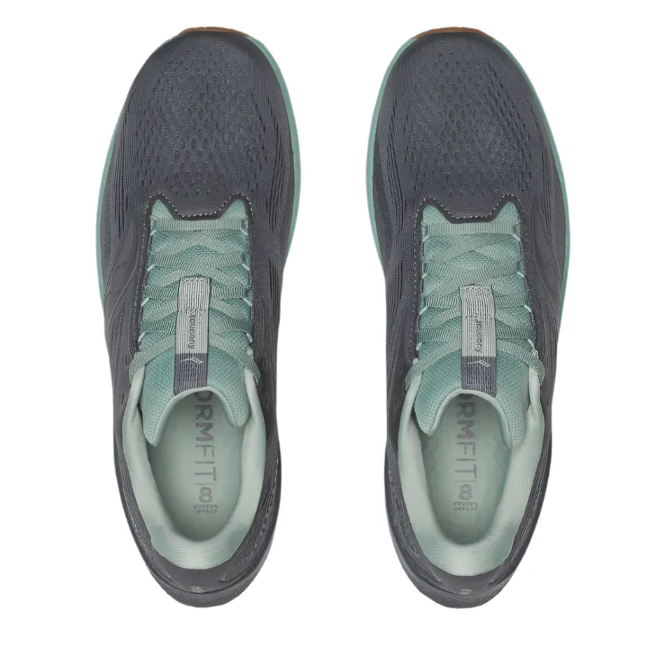 Saucony Men's Ride 18 Running Shoes in Carbon/Iceberg AW25 Modern