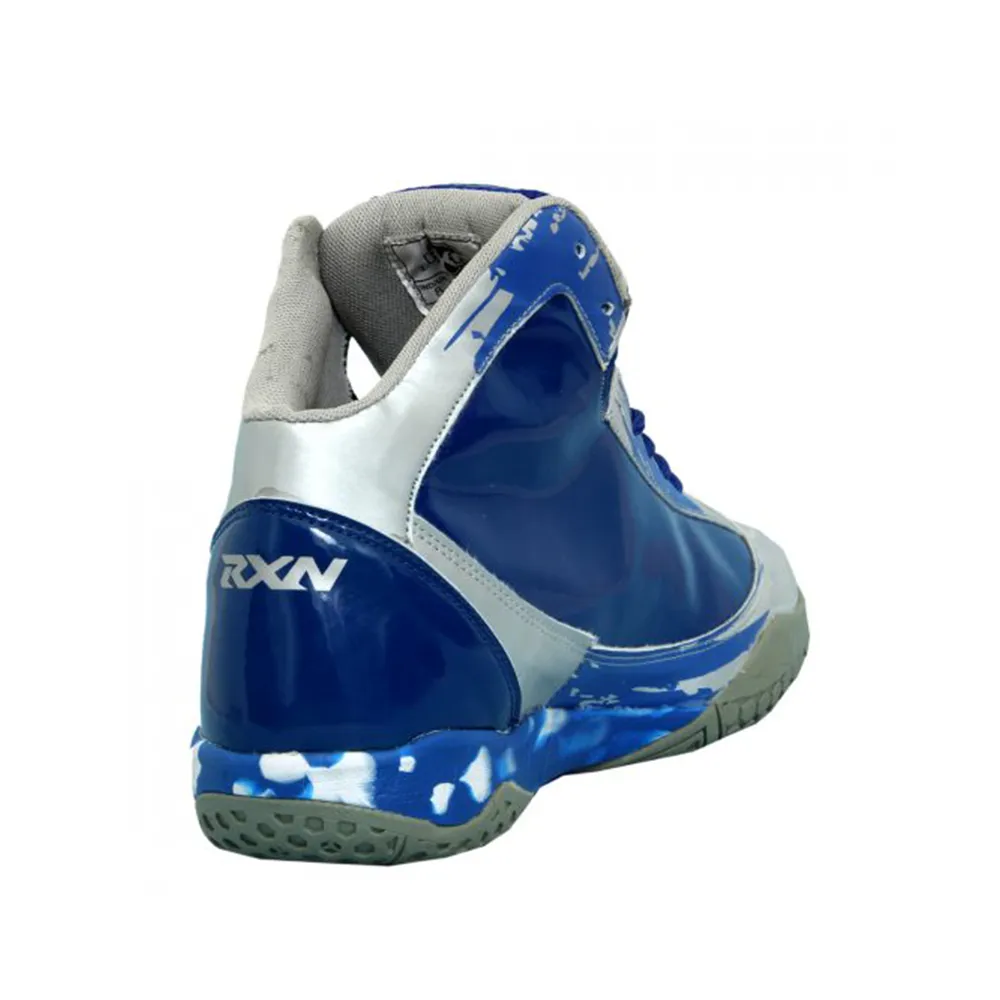 RXN Jump Pro Basketball Shoes (Blue/Grey) Hyperbolic Heel Lock