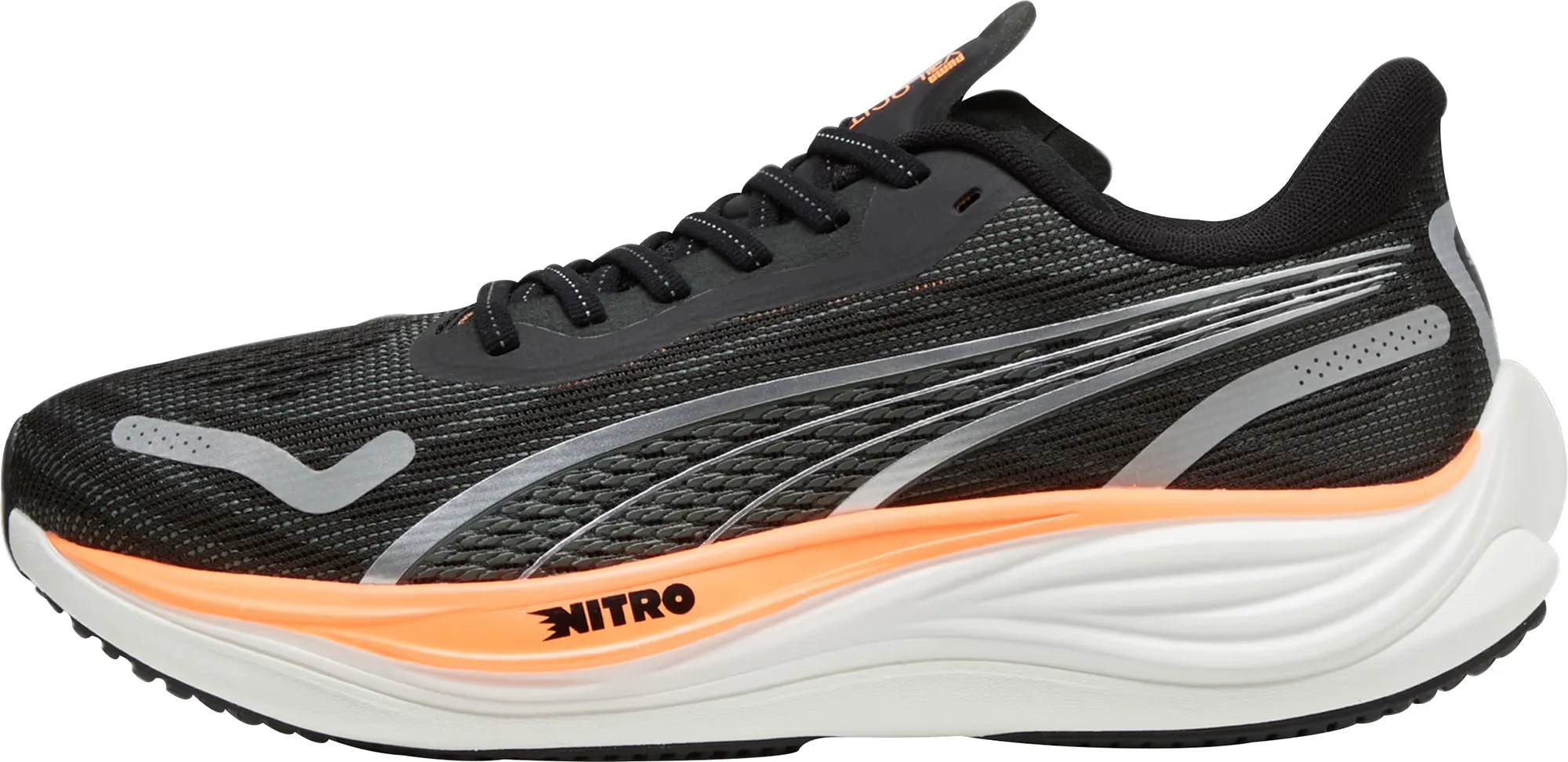 Puma Velocity Nitro 3 WIDE FIT Mens Running Shoes - Black Cross Road