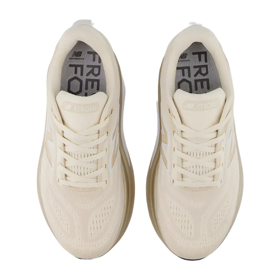 sports competition running gear New Balance Women's More v6 Running Shoes in Permafrost/Bisque/NB White 103 AW25