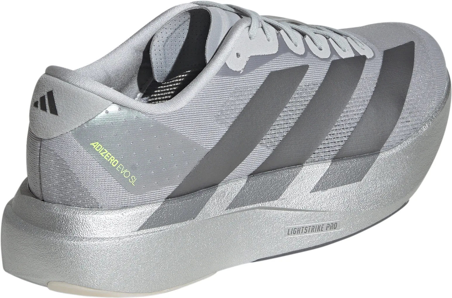 Lace Tie Look Ready adidas Adizero EVO SL Mens Running Shoes - Grey