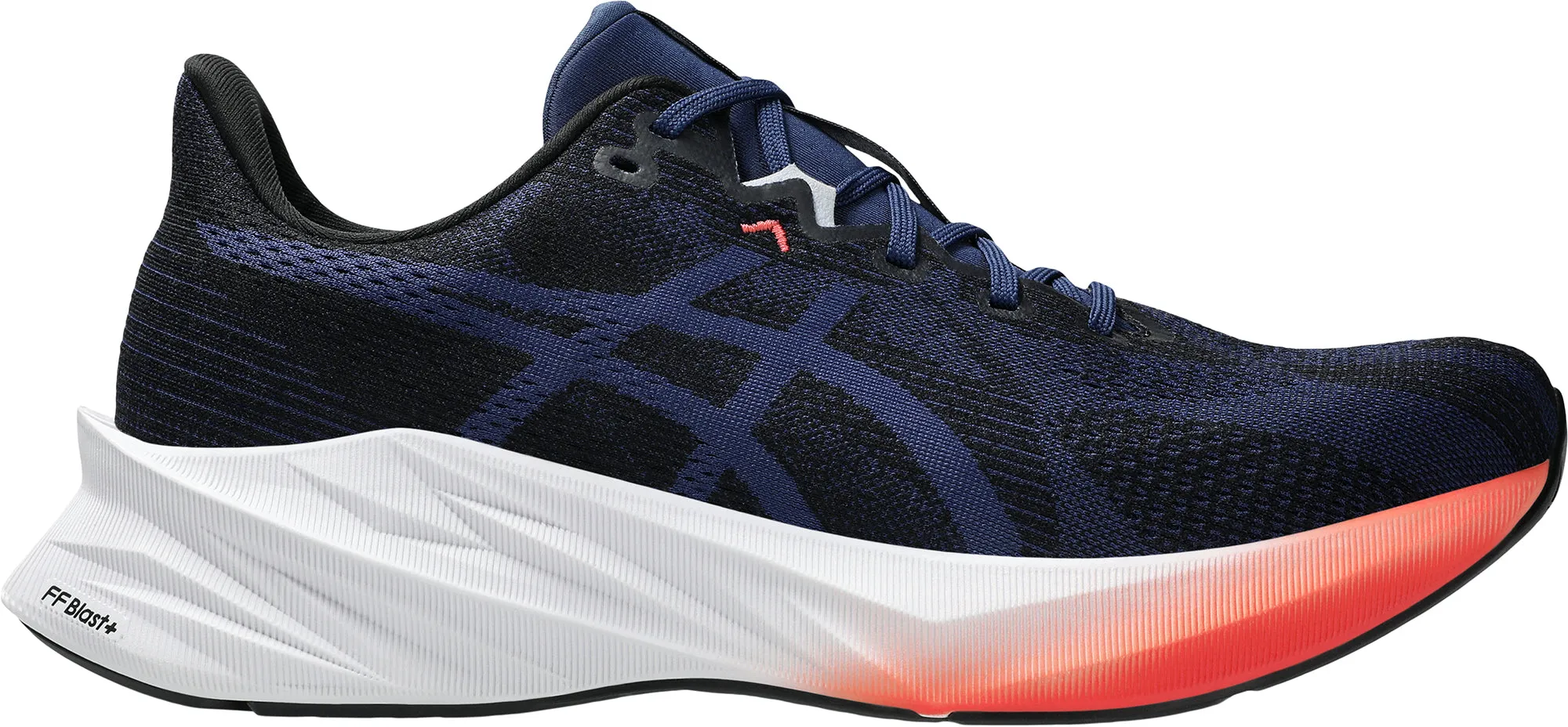 Asics DynaBlast 5 Mens Running Shoes - Blue Slip On Knitted Warm