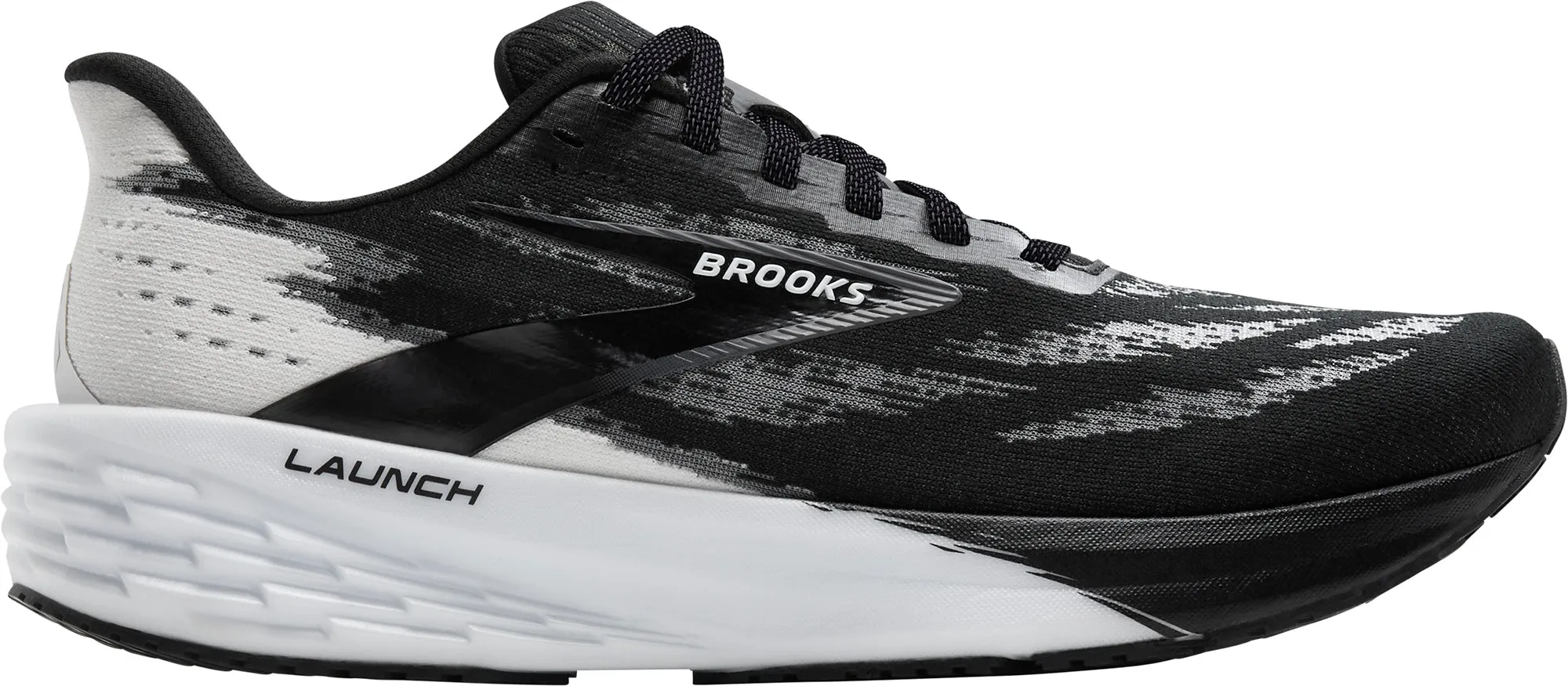 King Walk Seamless Fit Gym Workout Brooks Launch 11 Mens Running Shoes - Black