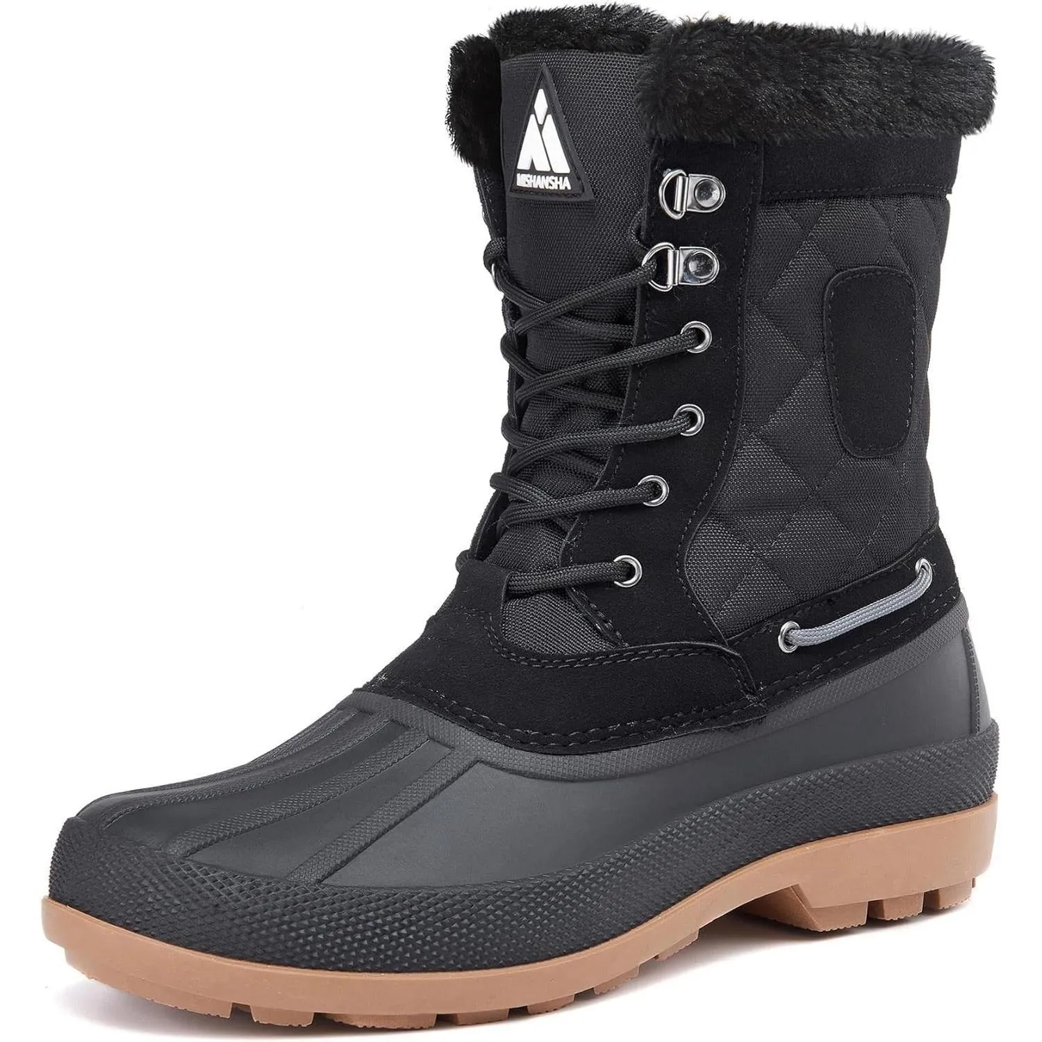 Mishansha Mens Snow Boots  XZF160 Campsite Ready Stability frame
