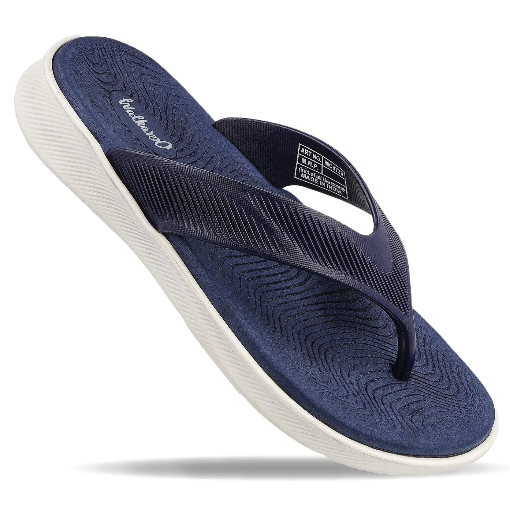 Men's Flip Flop Slippers - WC8729 Blue White Quick Outing outdoor lovers