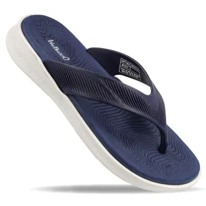 Men's Flip Flop Slippers - WC8729 Blue White Morning Walk Shoes Quick Fit Walks