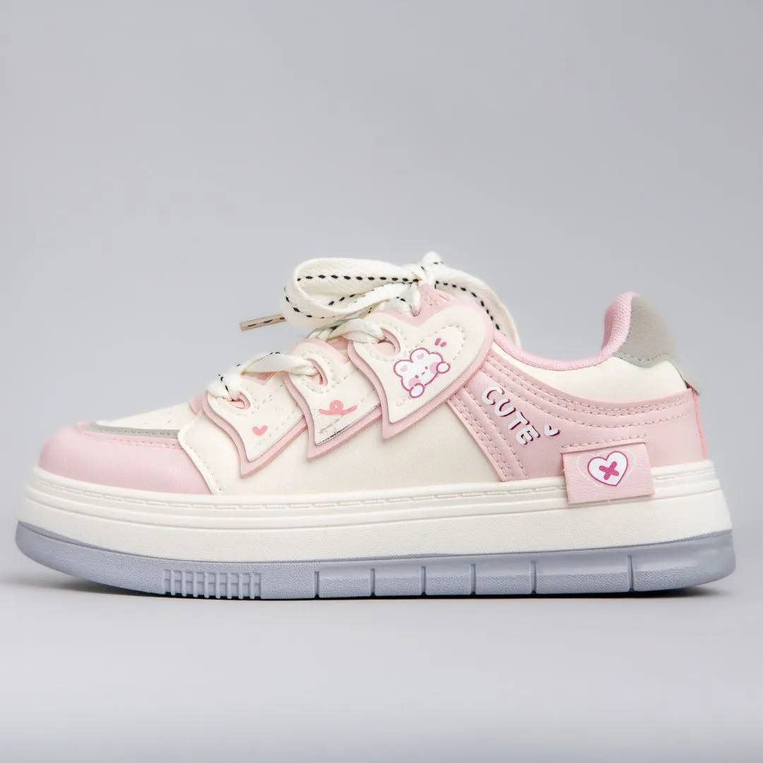 Elite comfort Pro Level Ride Pretty Pastel Cute Bunny Casual Sneakers - Unisex