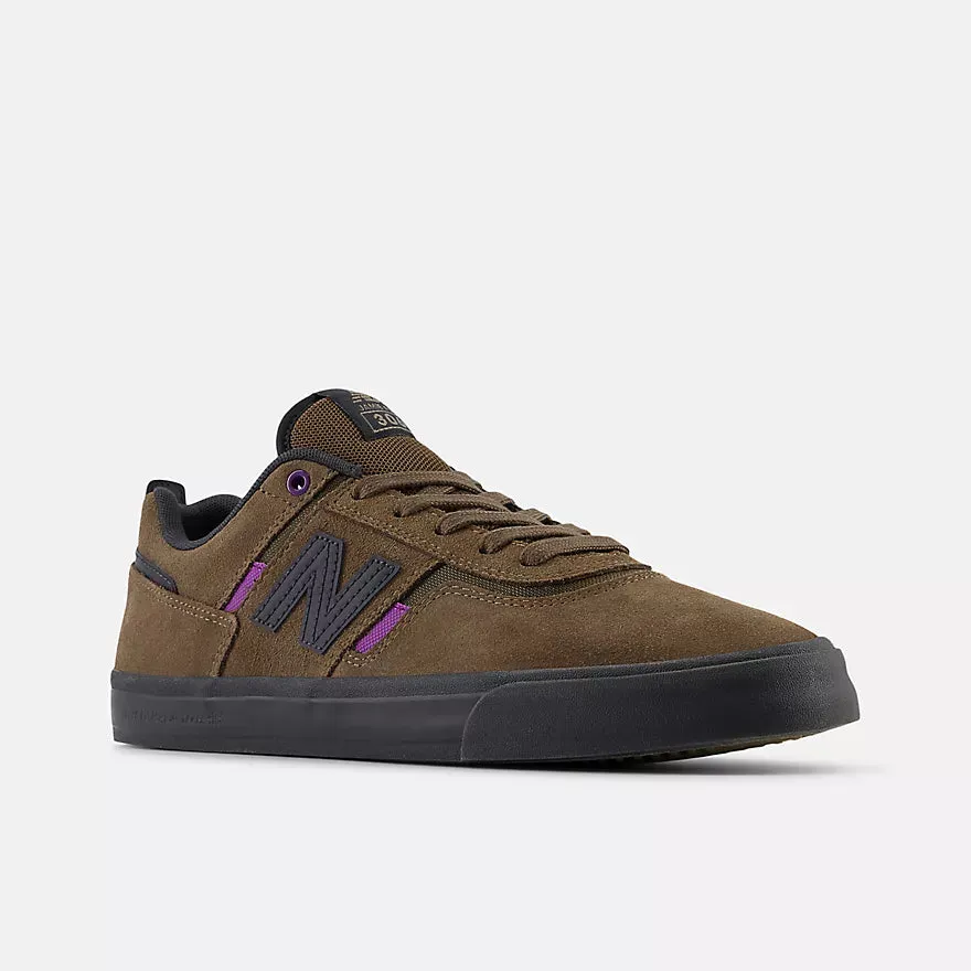 Elastic New Balance Numeric 306 Jamie Foy Skateboard Shoe - Brown With Purple