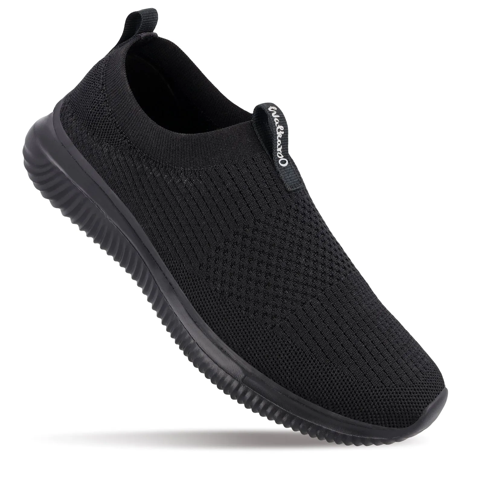 Men`s Slip-on Walking Shoes - WS9551 Black Black Quick Style Fit