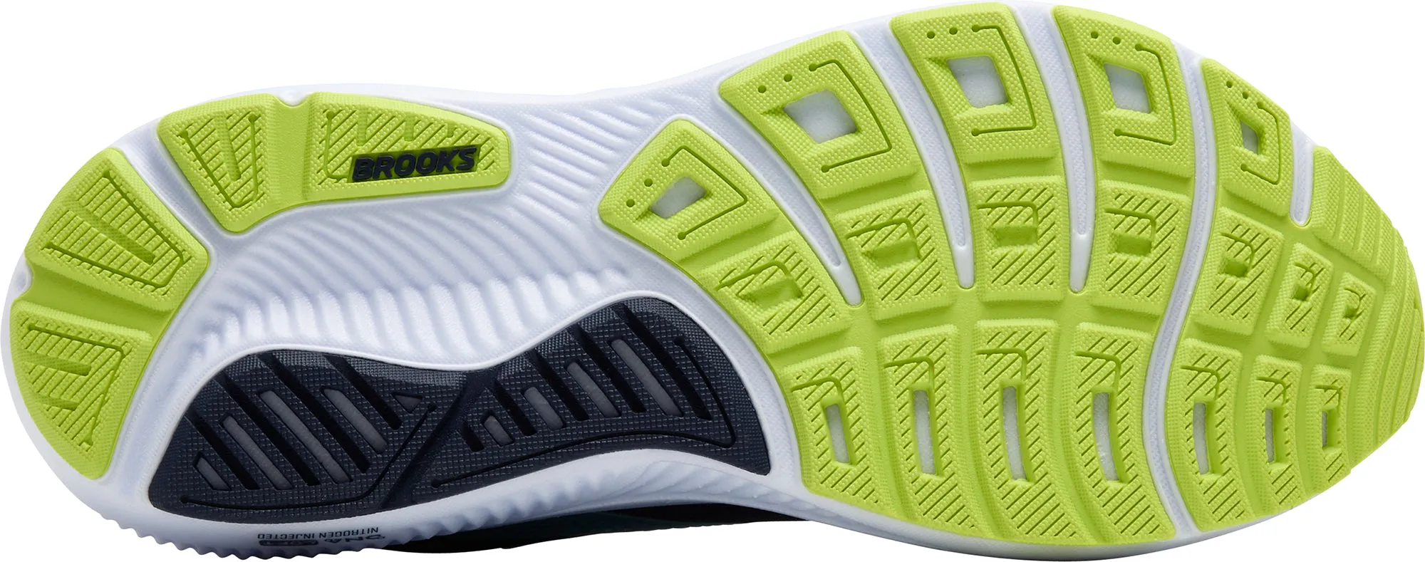 Autumn Tone Cotton Touch Brooks Ghost 17 WIDE FIT (2E) Mens Running Shoes - Blue