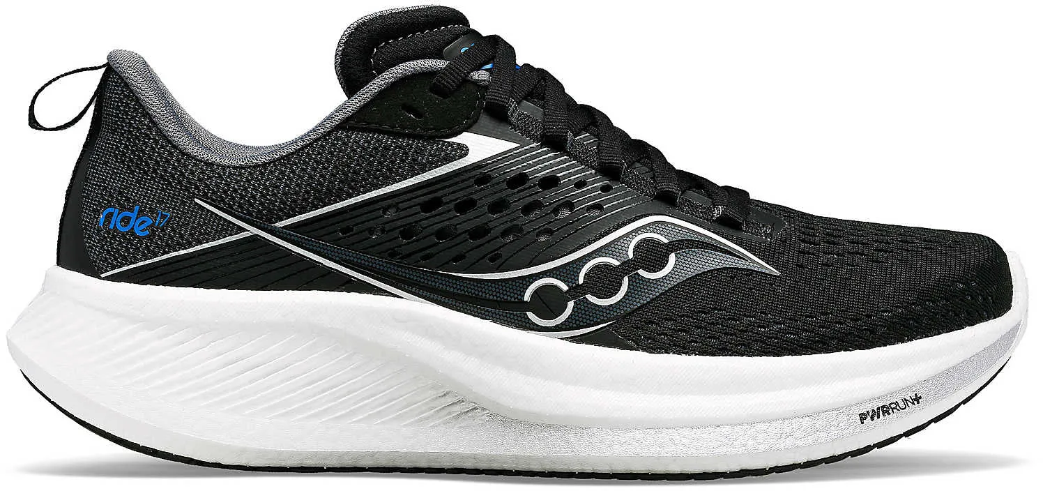 Saucony Ride 17 Mens Running Shoes - Black Street Cool