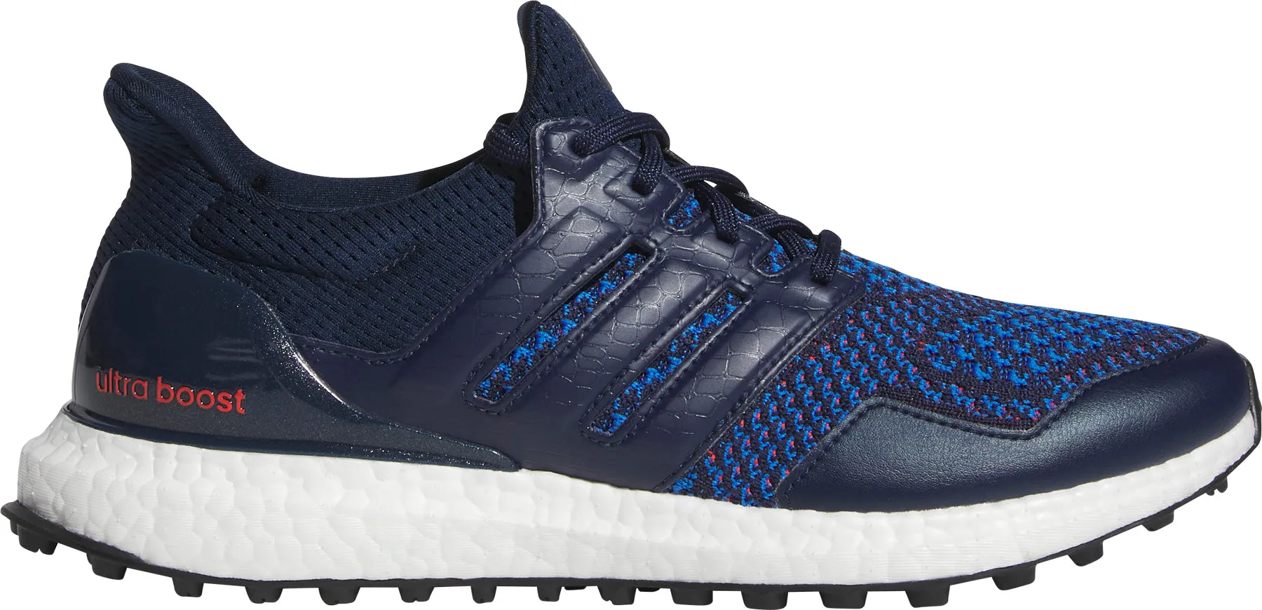Path Free Low Profile adidas Ultra Boost Spikeless Golf Shoes - Blue
