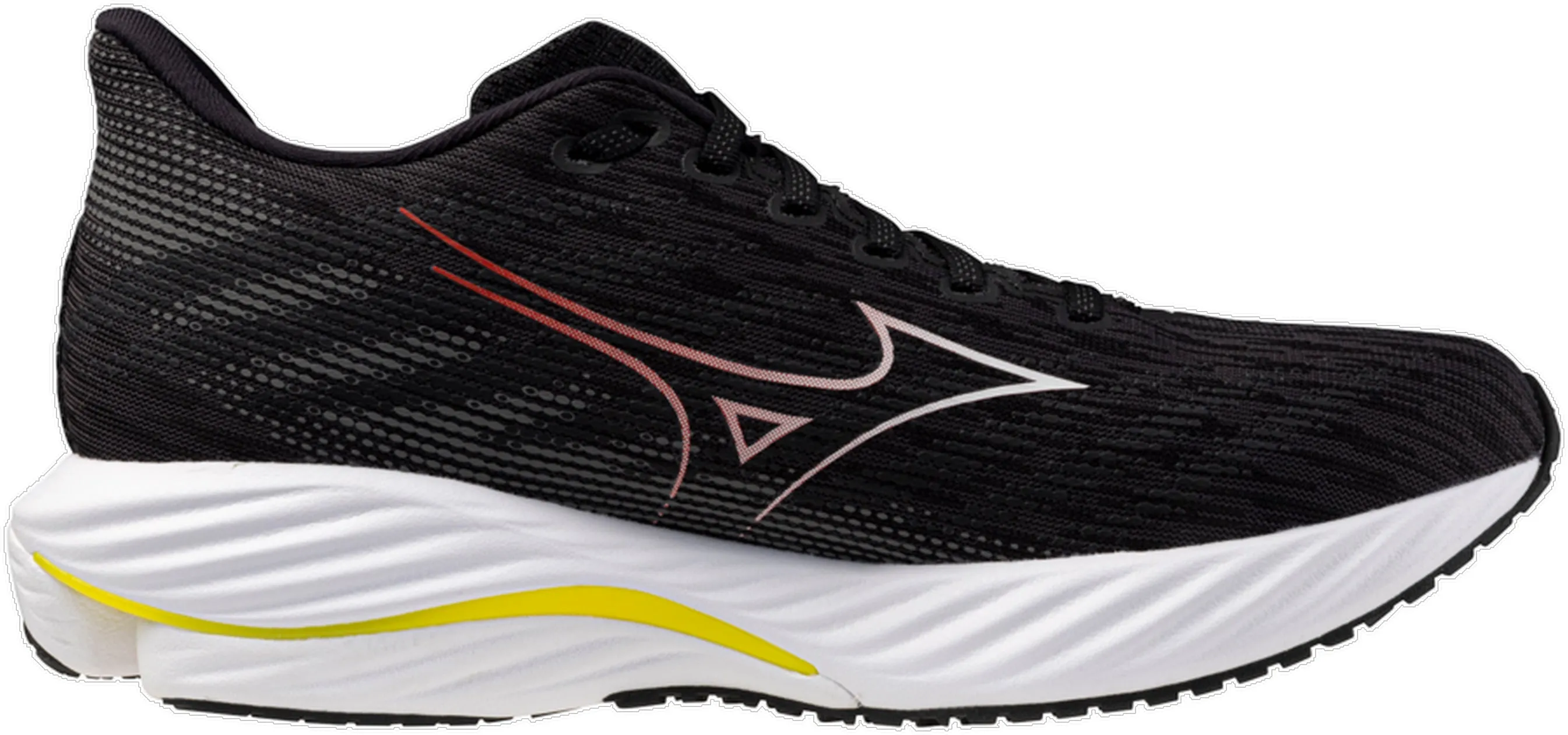 Festival Vibe Road grip Mizuno Wave Rider 28 Mens Running Shoes - Black