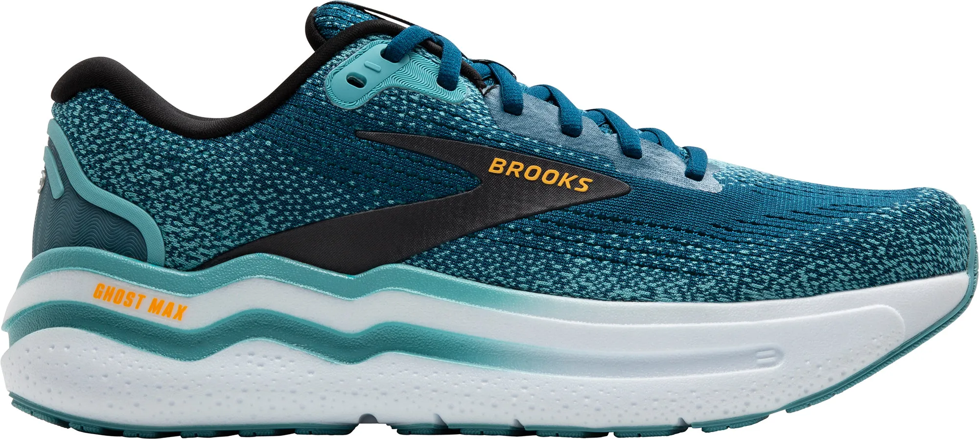 Neo Pop Durable Material Brooks Ghost Max 2 WIDE FIT Mens Running Shoes - Blue