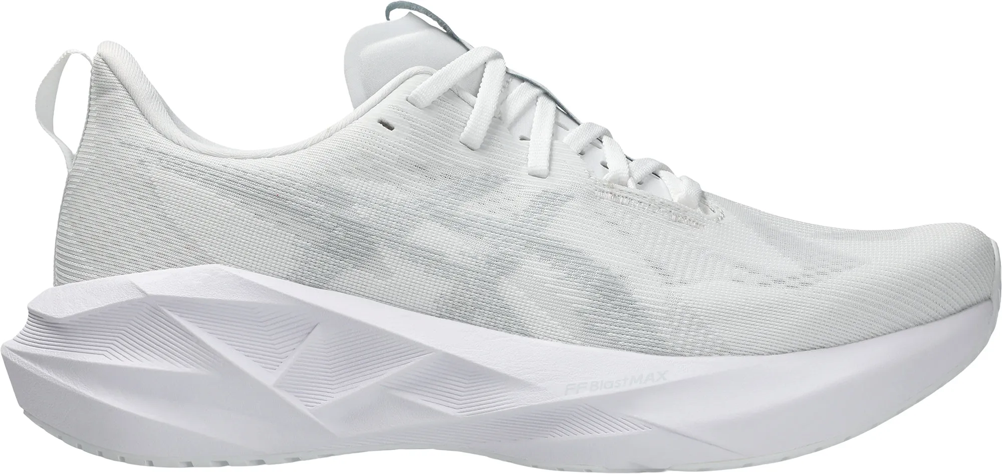 senior care Elastic laces Asics NovaBlast 5 Mens Running Shoes - White