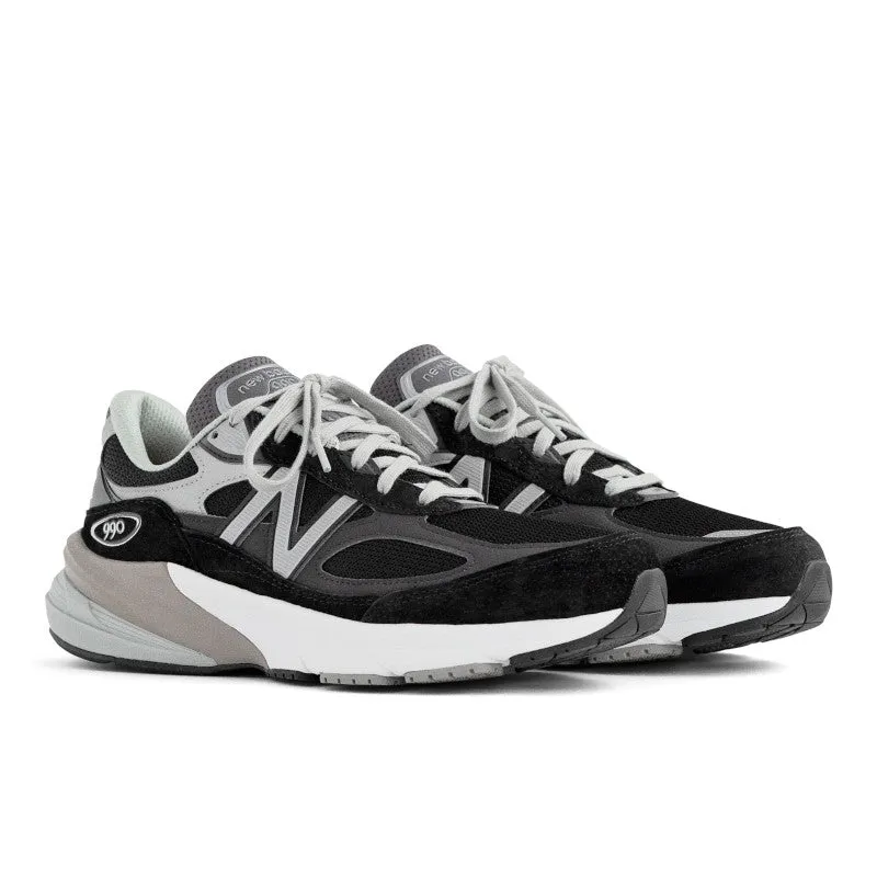 990v6 - Black with White - Women's Arch Care Gel Soft