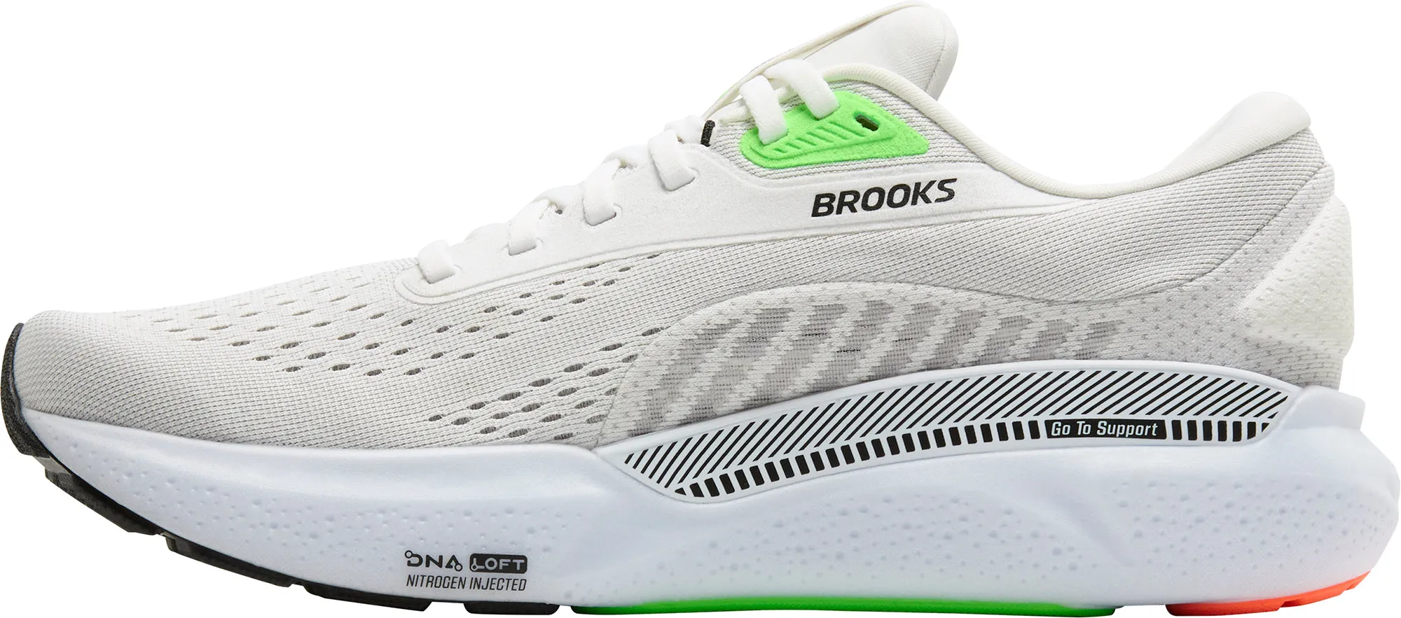 Brooks Adrenaline GTS 24 Mens Running Shoes - White Anti Bacterial