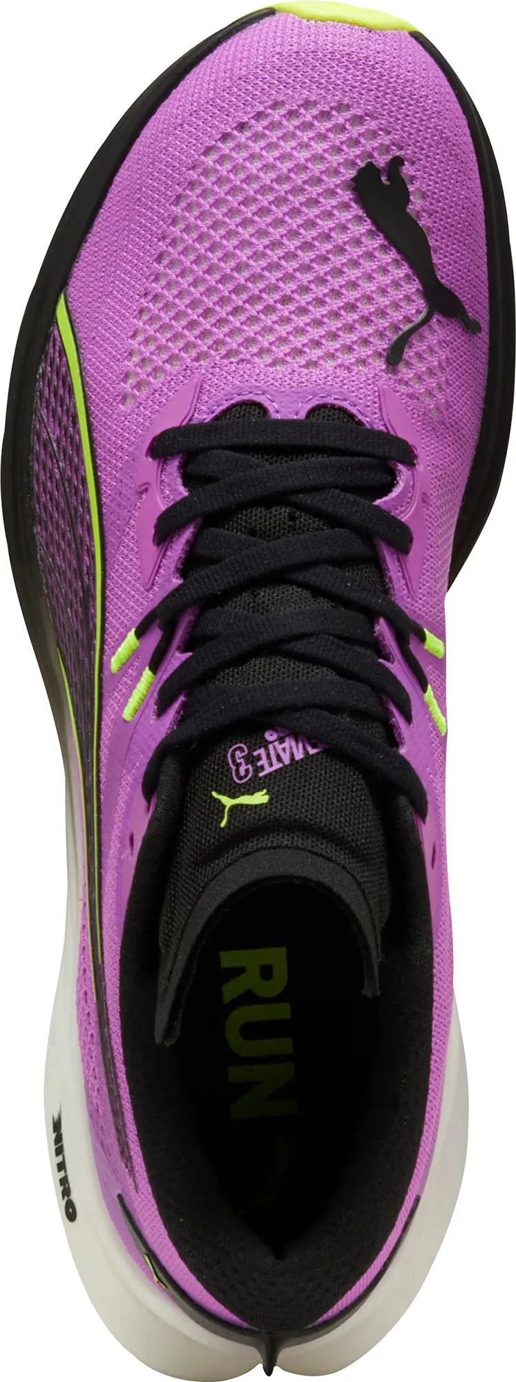 Wide Base Puma Deviate Nitro 3 Mens Running Shoes - Purple