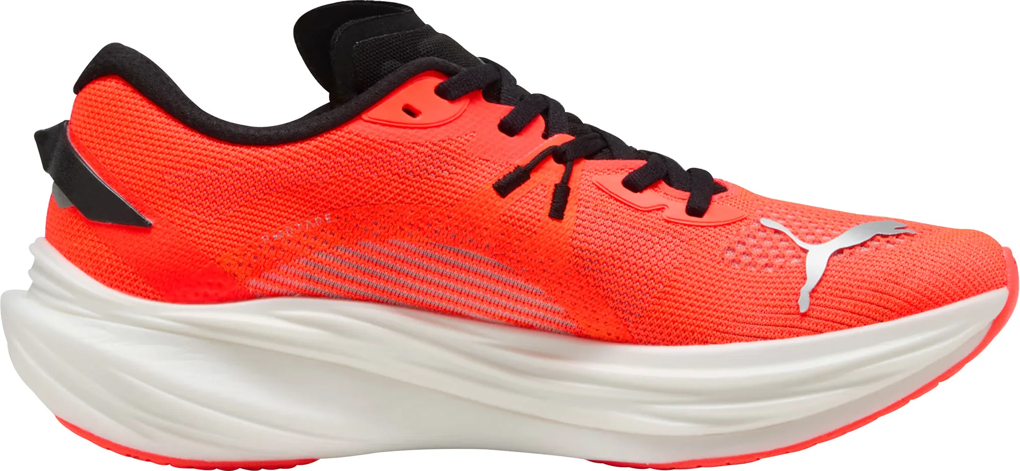 Puma Deviate Nitro 3 Mens Running Shoes - Red Breathable Material