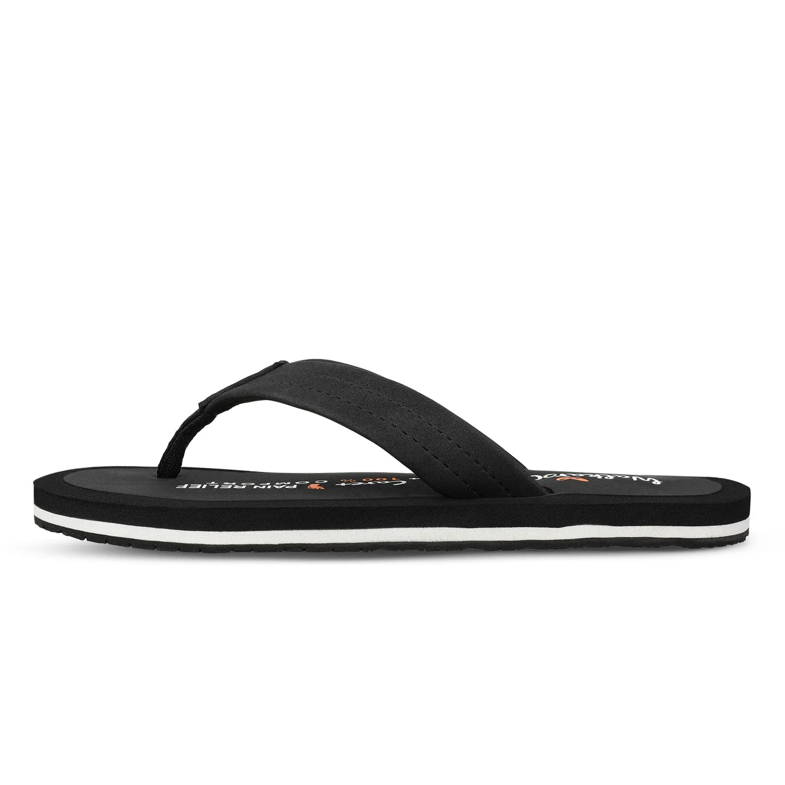 Men's Care Plus Flip-Flop  - WH3810 Black warm weather