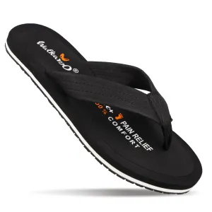 Men's Care Plus Flip-Flop  - WH3810 Black Relaxed Movement