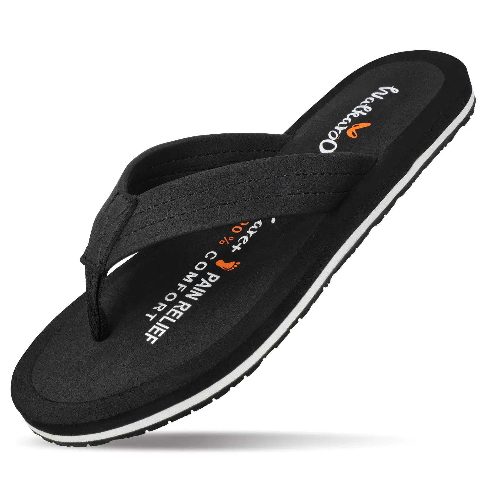 Men's Care Plus Flip-Flop  - WH3810 Black Perfect Slip