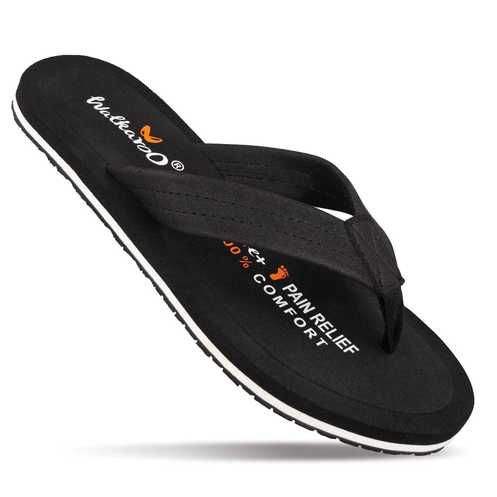 Men's Care Plus Flip-Flop  - WH3810 Black Relaxed Movement