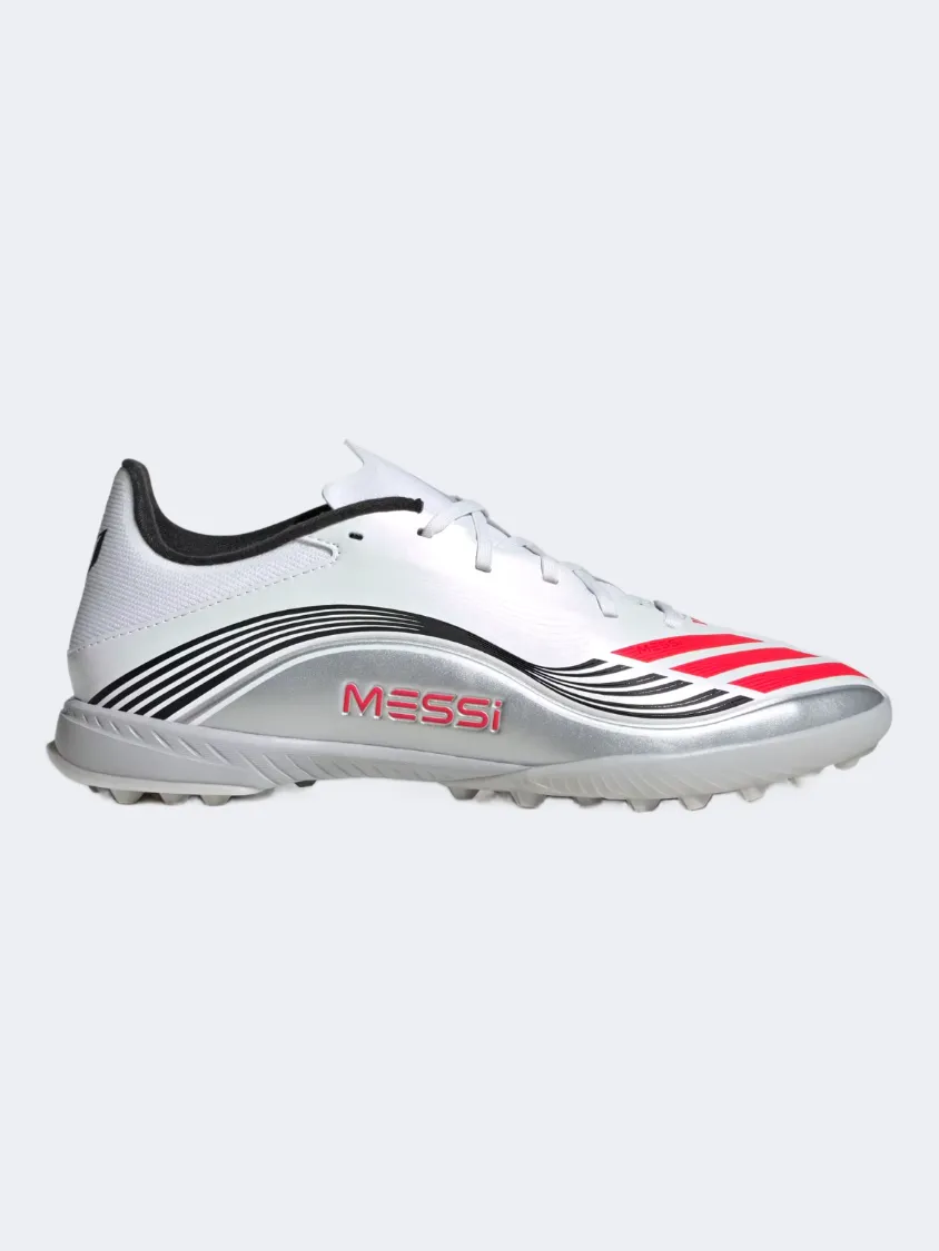 Team Gear Adidas F50 Messi League Turf Men Football Shoes White/Red/Silver