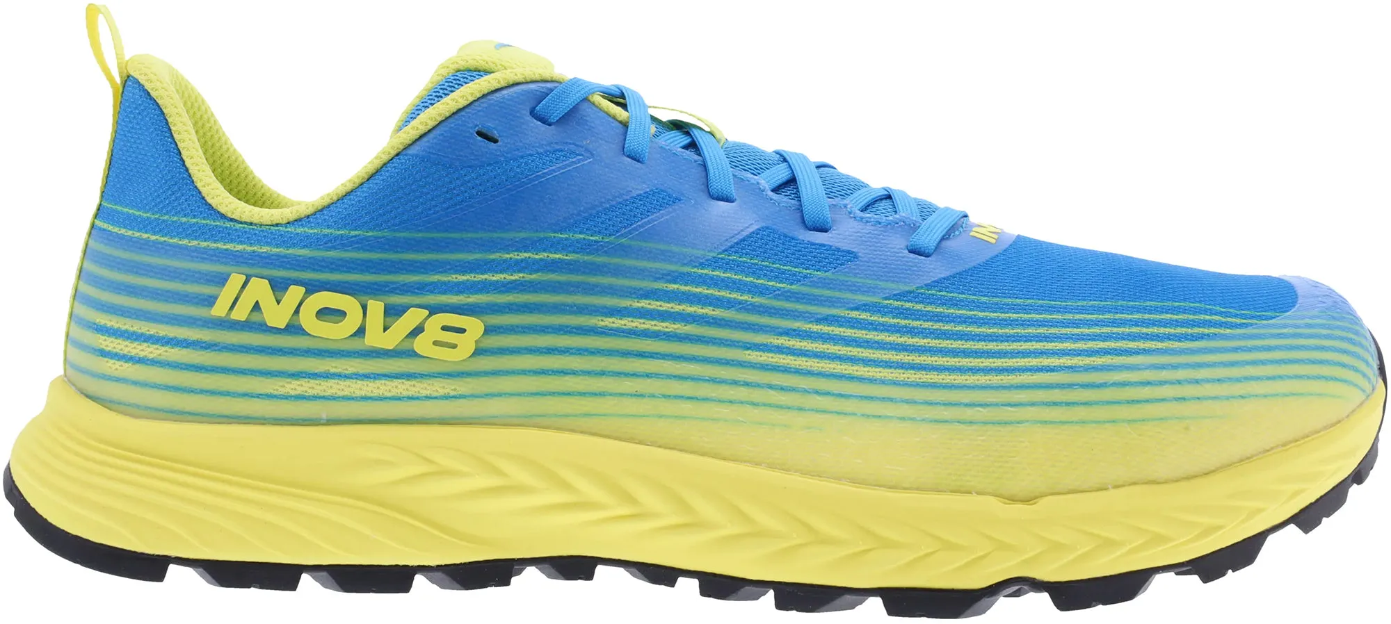 Air Dry Comfort support Inov8 TrailFly Speed WIDE FIT Mens Trail Running Shoes - Blue