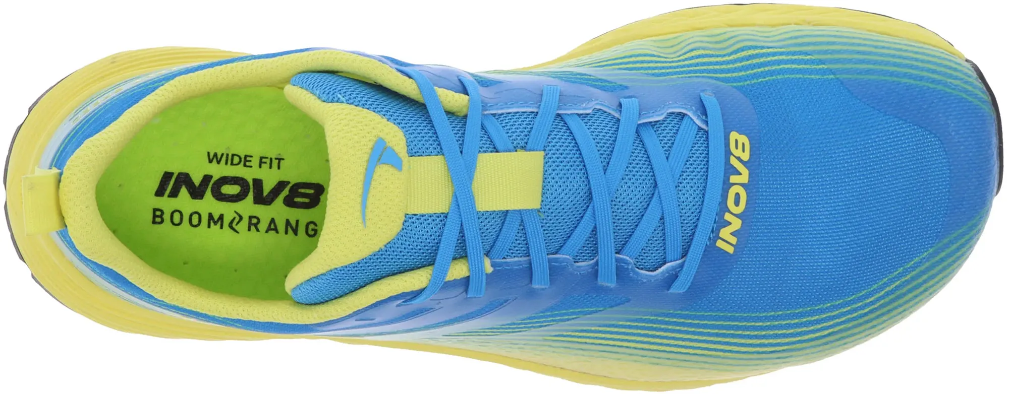 Inov8 TrailFly Speed WIDE FIT Mens Trail Running Shoes - Blue World Step Comfort Padding