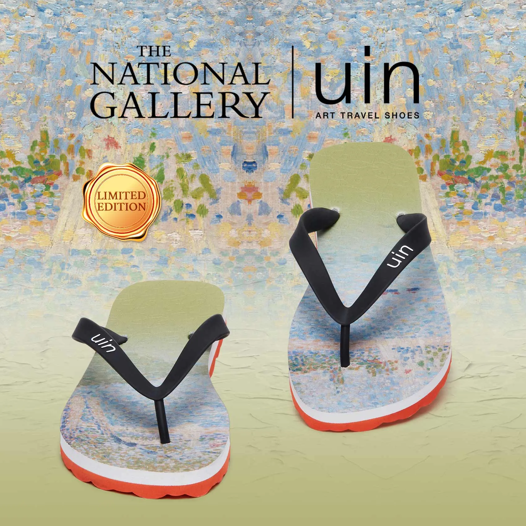 Georges Seurat The Seine seen from La Grande Jatte Blanes Women Easy Fit Walk Simple Foot Fit