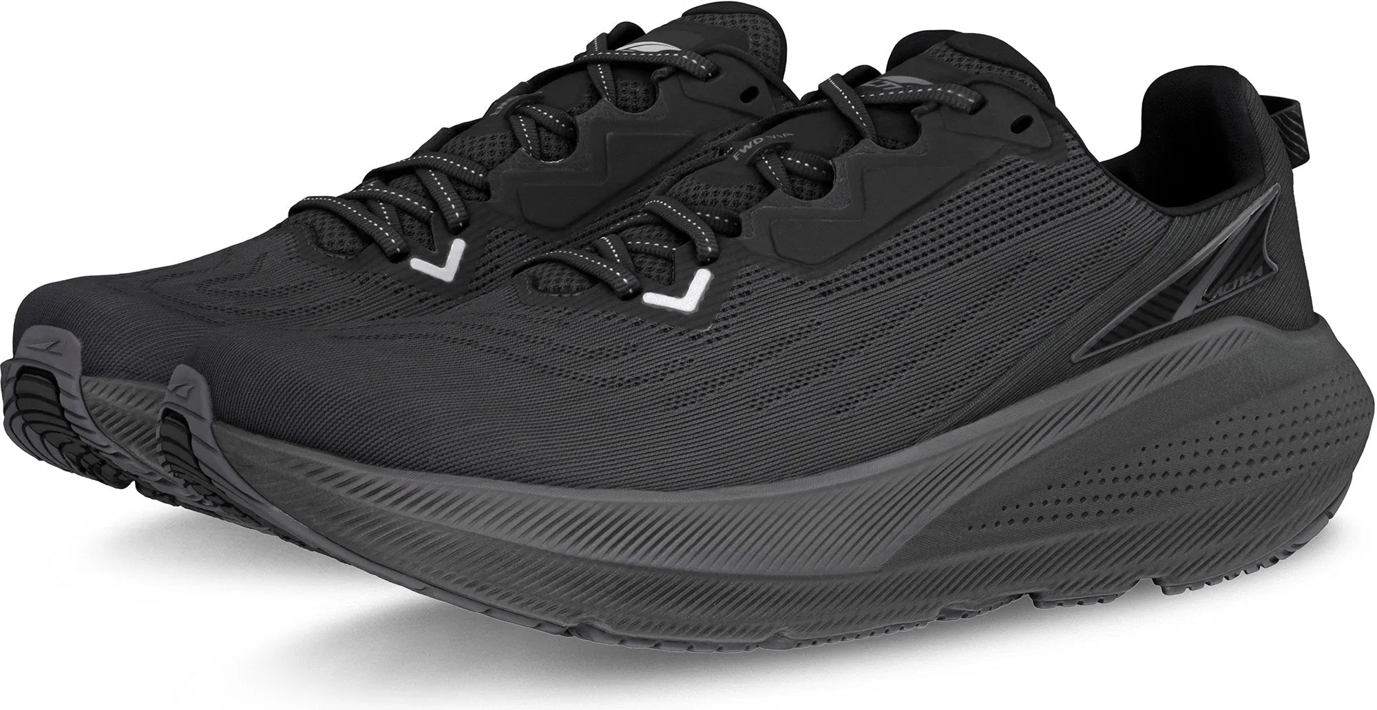 Low Profile Weekend Trip Altra FWD VIA Mens Running Shoes - Black