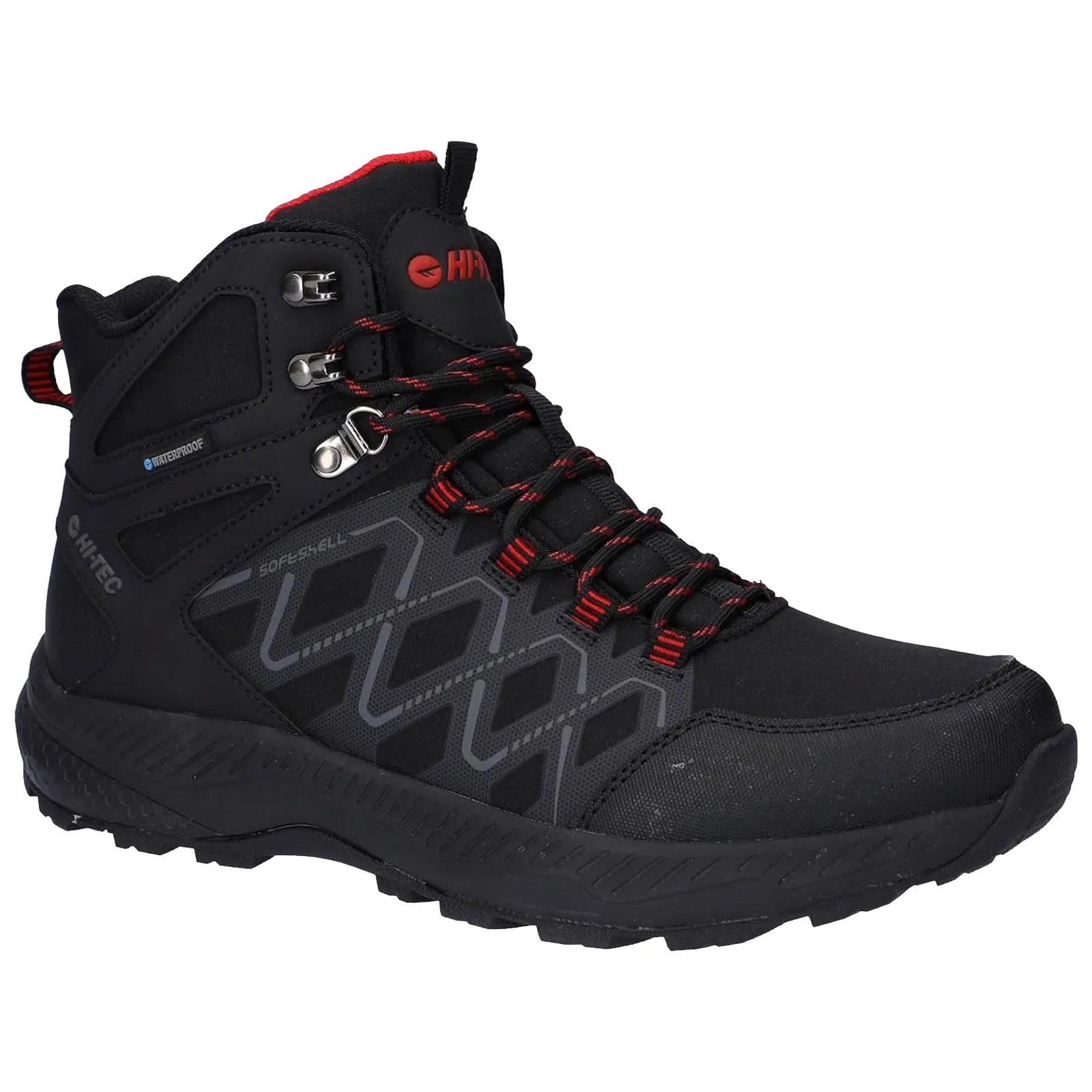 Hi-Tec Mens Diamonde Waterproof Walking Boots Padded collar
