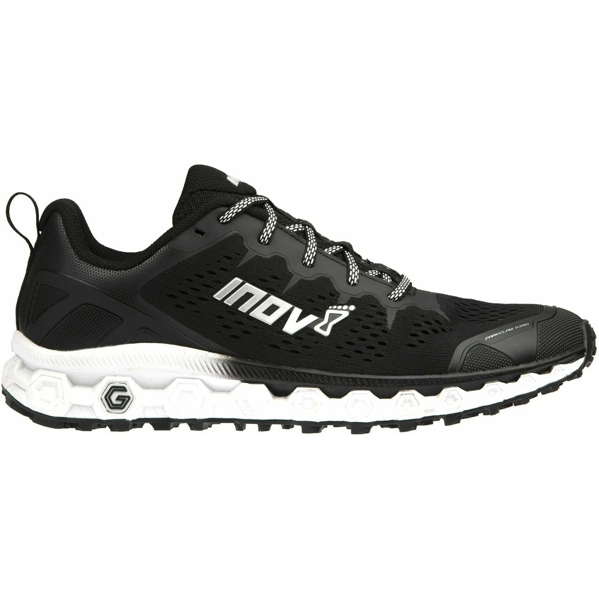 Comfort Shank Injury Safe Inov8 ParkClaw G 280 Mens Trail Running Shoes - Black