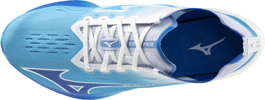 AI Path Crystal Glow Mizuno Wave Rebellion Pro 2 Running Shoes - Blue